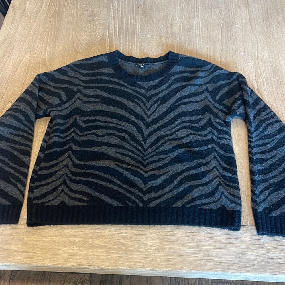 Rails Chance Charcoal Tiger Stripe Sweater